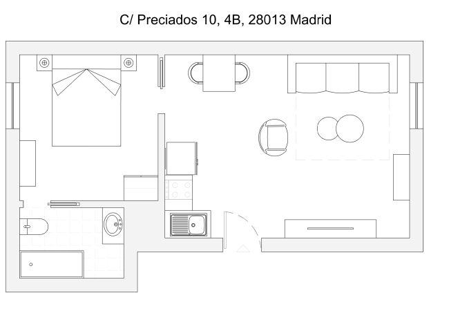 Apartment in Madrid - M (PRE4B) Moderno diseño Madrid centro Sol 1