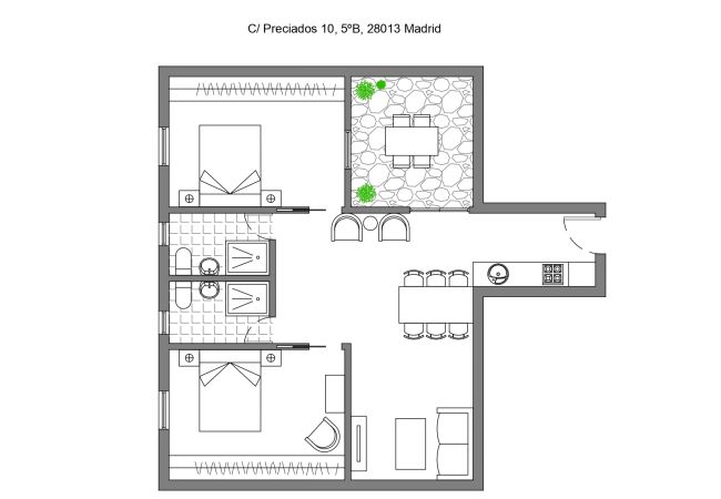 Apartment in Madrid - M (PRE5B) Ático Terraza Puerta del Sol