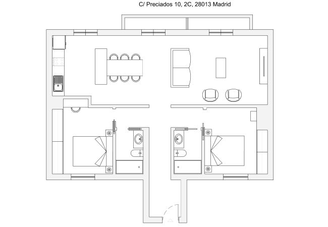 Apartment in Madrid - M (PRE2C) Apto. de diseño Puerta del Sol 6